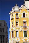 Colonial architecture on Adderley Street, City Bowl, Cape Town, Western Cape, South Africa