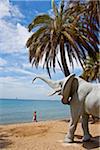 Strand in Marbella, der Hauptstadt der Costa Del Sol, Andalusien, Spanien