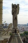 France, Paris (75), Ile de France, Notre Dame, statue