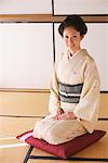 Japanese Woman Wearing Kimono