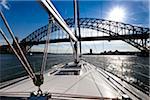 Segeln am Hafen von Sydney, Sydney, New South Wales, Australien