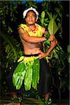 Traditional Tongan Dancer at Liku'alofa Resort, Liku'alofa, Tongatapu, Kingdom of Tonga