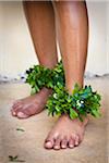 Close-Up of Dancer's Feet, Tonga National Cultural Centre, Nuku'alofa, Tongatapu, Kingdom of Tonga