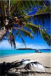 Rowboat on Beach, Mounu Island Resort, Vava'u, Kingdom of Tonga