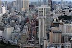 Stadtansicht von Tokyo Tower, Tokio, Kanto, Honshu, Japan