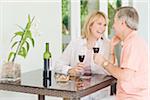 Couple Drinking Red Wine