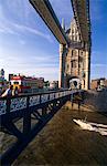 England, London.Tower Bridge was completed in 1894, after eight years of construction.When it was built, Tower Bridge was the largest and most sophisticated bascule bridge ever built.