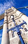 England, London.Tower Bridge was completed in 1894, after eight years of construction.When it was built, Tower Bridge was the largest and most sophisticated bascule bridge ever built.