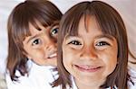 portrait of two smiling young girls