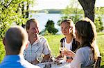 Midsummer party, Fejan, Stockholm archipelago, Sweden.