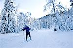 A man skiing.