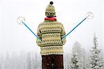 A woman skiing, Sweden.