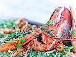 Prepared lobster, close-up, Sweden.