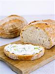 Bread with green cheese, Sweden.