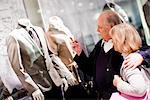 A senior couple window-shopping, Stockholm, Sweden.