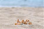 Cigarette Butts on Beach