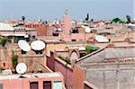 Sur les toits. Marrakech, Maroc