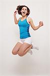 Young Woman Jumping