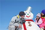 Family With Snowman