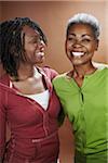 Portrait of Mother and Daughter in Studio