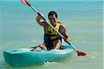 Kayak, Reef Playacar Resort and Spa Hotel, Playa del Carmen, Quintana Roo, péninsule du Yucatan, Mexique