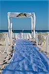 Baldachin für Hochzeit am Strand, Reef Playacar Resort und Spa, Playa del Carmen, Mexiko