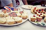 Straßenfest in der Feier der königlichen Hochzeit von Prinz William und Kate Middleton, East Finchley, Nord-London, England