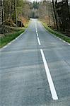 Straight empty country side road