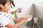 Children Cleaning Hand