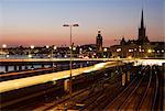 Underground railway, Old town, Stockholm, Sweden.