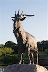 Statue du roi Puck, Killorglin, anneau du Kerry, Munster, comté de Kerry, Irlande, Europe