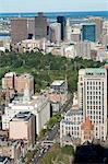 Aerial view of Boston from the Prudential Sky Walk, Boston, Massachusetts, New England, United States of America, North America