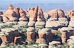 Rock formations, les aiguilles, Parc National de Canyonlands, Utah, États-Unis d'Amérique, Amérique du Nord