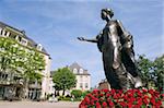 Statue de la duchesse de Luxembourg, vieille ville, l'UNESCO World Heritage Site, Luxembourg-ville, Grand-Duché de Luxembourg, Europe