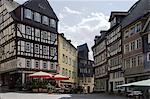 Medieval buildings in the Fischmarkt, Wetzlar, Hesse, High Taunus, Germany, Europe