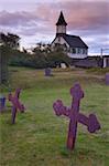 Islands National Cemetery in der Nähe von Thingvellir Kirche in Thingvellir Nationalpark, UNESCO-Weltkulturerbe, Südwesten Islands (Sudurland), Island, Polarregionen