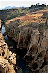 Luck Potholes de Bourke, créé par l'érosion fluviale, Blyde River Canyon, Mpumalanga, Afrique du Sud, Afrique