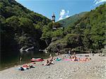 Der Fluss Cannobino, Cannobio, Lago Maggiore, Piemont, Italien, Europa