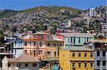 Cerro Concepcion, patrimoine mondial UNESCO, Valparaiso, au Chili, en Amérique du Sud