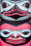 Totem Pole at Icy Strait Point Cultural Center, Hoonah City, Chichagof Island, Southeast Alaska, United States of America, North America