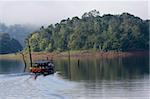 Navigation de plaisance, Periyar Tiger Reserve, Thekkady, Kerala, Inde, Asie