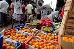 Marché aux légumes, Chalai, Trivandrum, Kerala, Inde, Asie