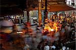 Devotees at Mookambika Temple, Kollur, Karnataka, India, Asia