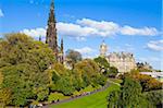 Princes Street Gardens, Edinburgh, Lothian, Scotland, United Kingdom, Europe