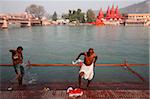 Bathing ghat, Haridwar, Uttarakhand, India, Asia