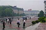 The center of Pyongyang, North Korea, Asia