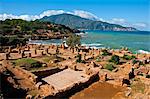 Roman ruins of Tipasa, UNESCO World Heritage Site, on the Algerian coast, Algeria, North Africa, Africa