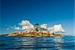 Uninhabitated petite île près de l'Ile aux Cocos, Seychelles, océan Indien, Afrique