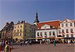 Raekoja Plats (place de la mairie), la vieille ville de Tallinn, Estonie, UNESCO World Heritage Site, pays baltes, Europe