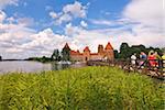 The island castle of Trakai, Lithuania. Baltic States, Europe